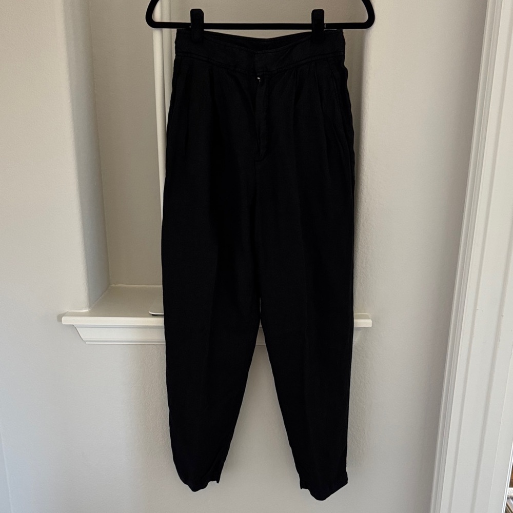 Massimo Dutti 100% linen darted chinos